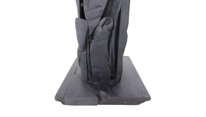 HSM Collection-Tafellamp Vierkant-25x25x50-Zwart-Teak