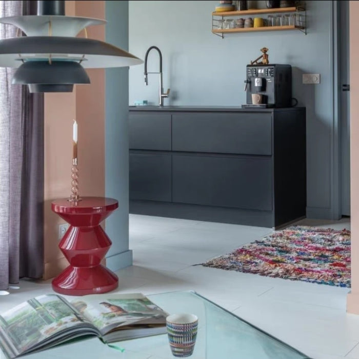 Fine Asianliving Keramische Kruk Rood Handgemaakt -