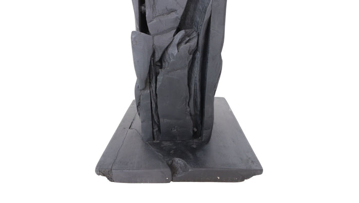 HSM Collection-Tafellamp Vierkant-25x25x50-Zwart-Teak