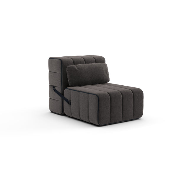 Curt kussen 60x30 - Jet - 9108 (Grijs | Bruin)