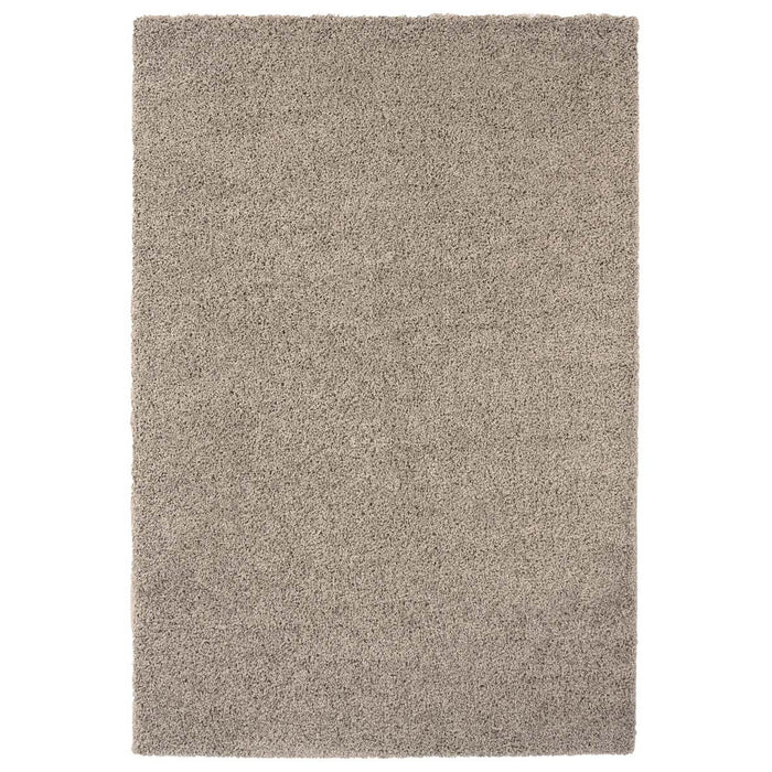 Tapeso Hoogpolig vloerkleed shaggy Trend effen - lichtgrijs - 100x200