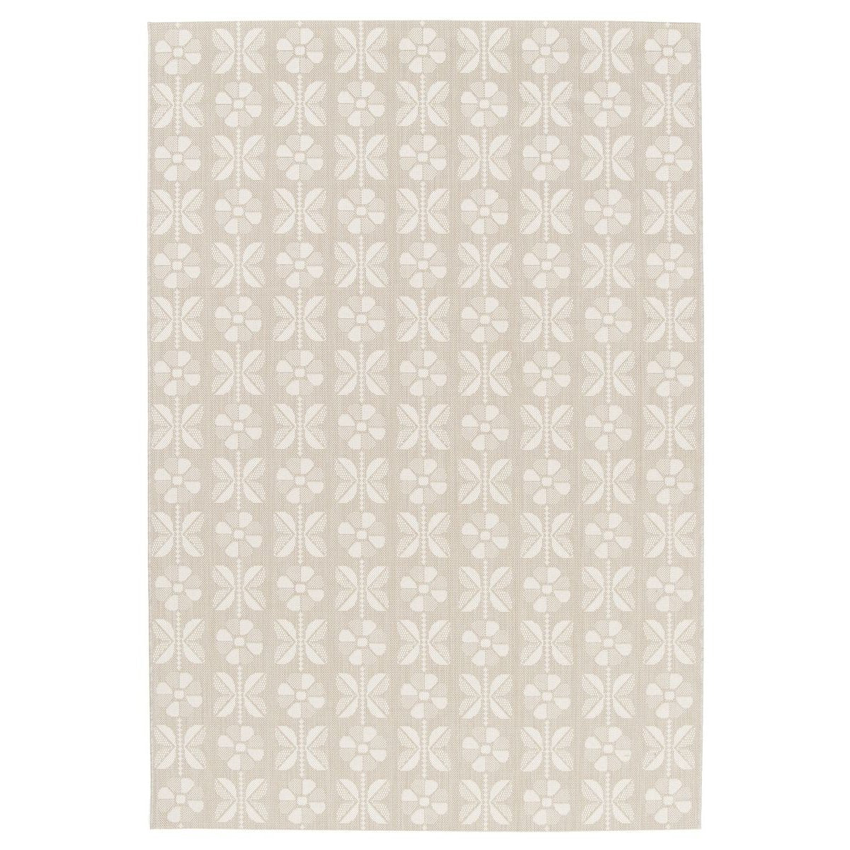 Tapeso Buitenkleed bloemen - Amber Marigold beige - 200x290 cm