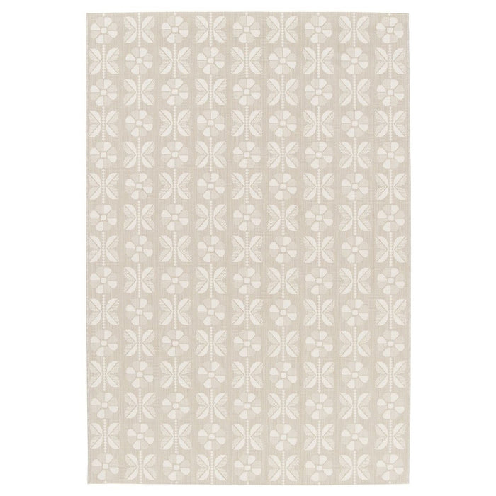 Tapeso Buitenkleed bloemen - Amber Marigold beige - 200x290 cm