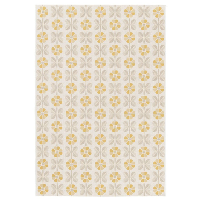Tapeso Buitenkleed bloemen - Amber Marigold beige|geel - 160x230 cm