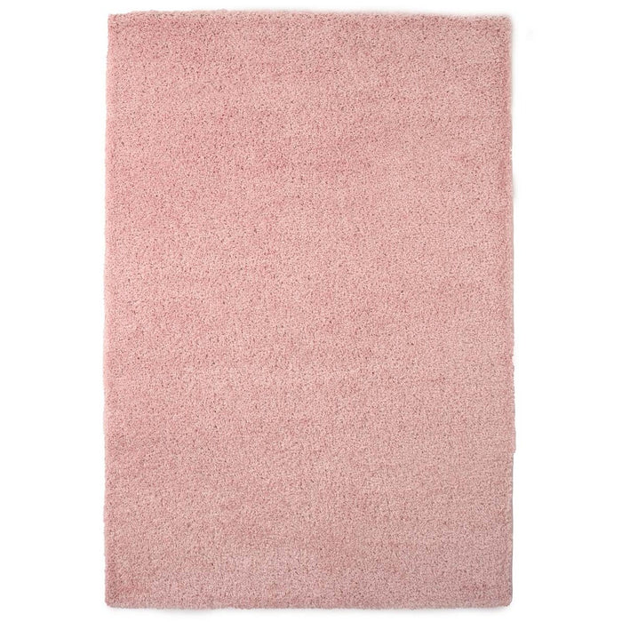 Tapeso Hoogpolig vloerkleed shaggy Trend effen - lichtroze - 120x170
