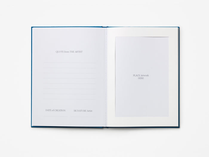 Printworks Frame Boek - Great Art - Tekenmap - Blauw