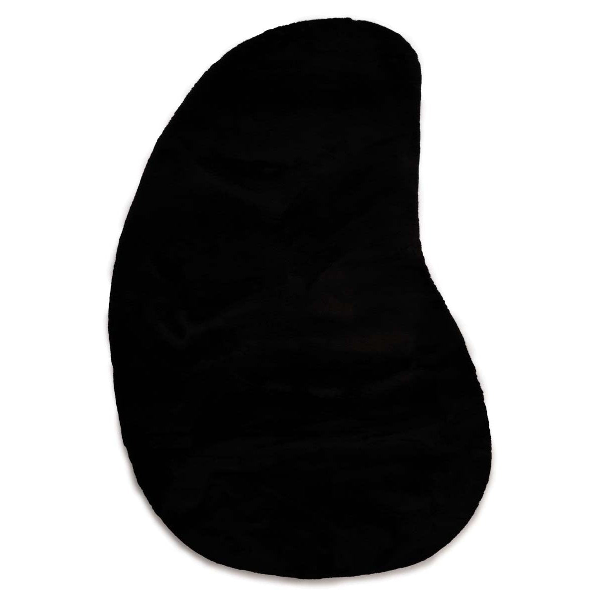 Tapeso Fluffy vloerkleed organisch - Comfy Plus zwart - 230x352 cm