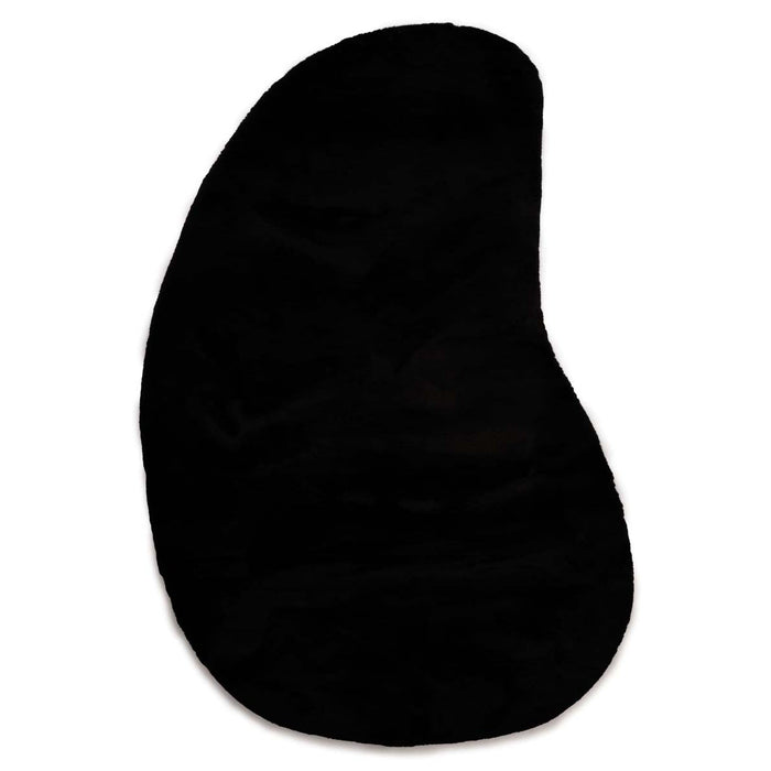 Tapeso Fluffy vloerkleed organisch - Comfy Plus zwart - 230x352 cm