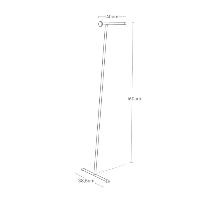 Yamazaki Leunend Stoomreiniger Kledingrek - Tower - Zwart