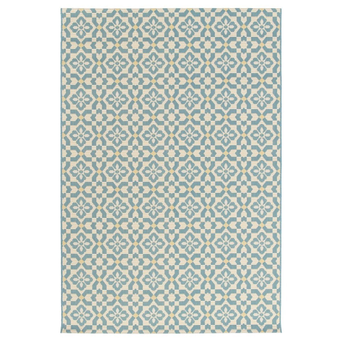 Tapeso Buitenkleed - Bubbly Tulip turquoise - 200x290 cm