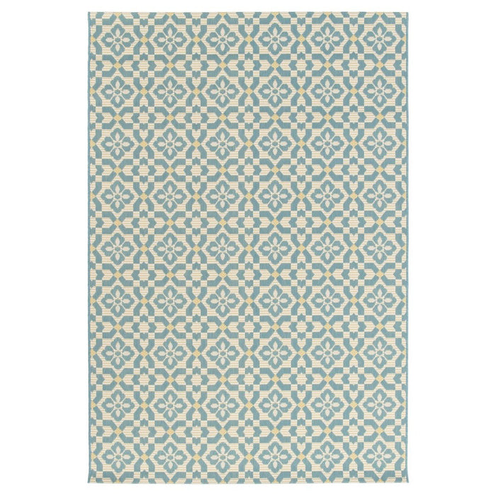 Tapeso Buitenkleed - Bubbly Tulip turquoise - 160x230 cm