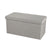 Urban Living poef|hocker|opbergbox - grijs - mdf - 76 x 38 x 38 cm