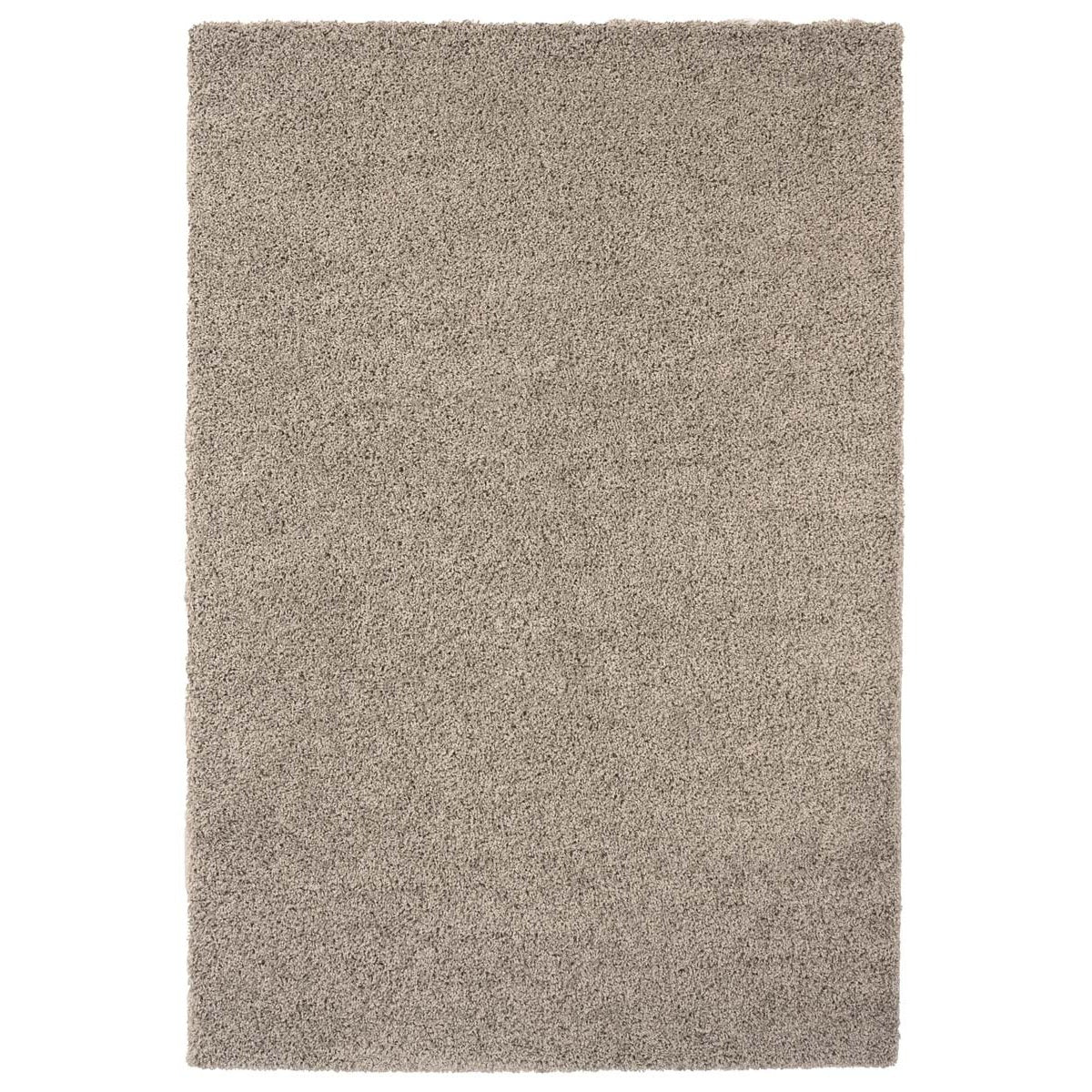 Tapeso Hoogpolig vloerkleed shaggy Trend effen - lichtgrijs - 60x110