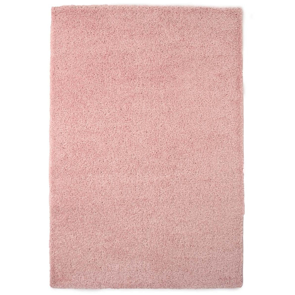 Tapeso Hoogpolig vloerkleed shaggy Trend effen - lichtroze - 240x340