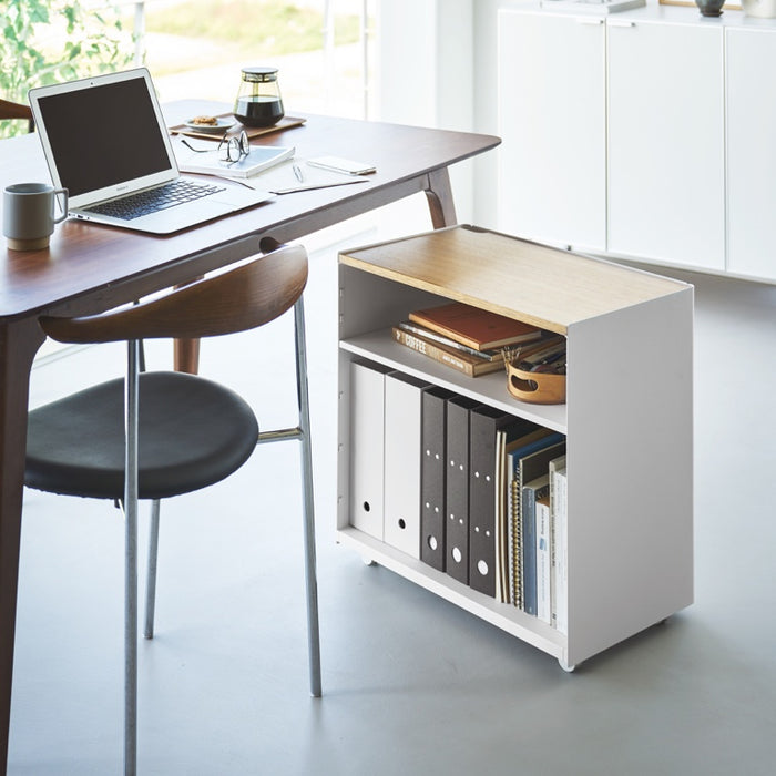 Yamazaki Kantoorkastje met Wielen - Tower - Wit