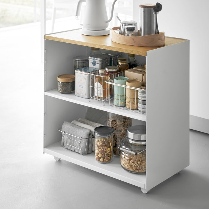 Yamazaki Kantoorkastje met Wielen - Tower - Wit