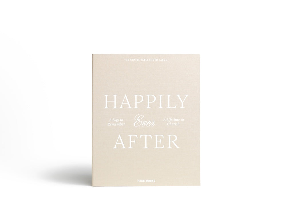 Printworks Fotoalbum Bruiloft - Happily Ever After - Beige