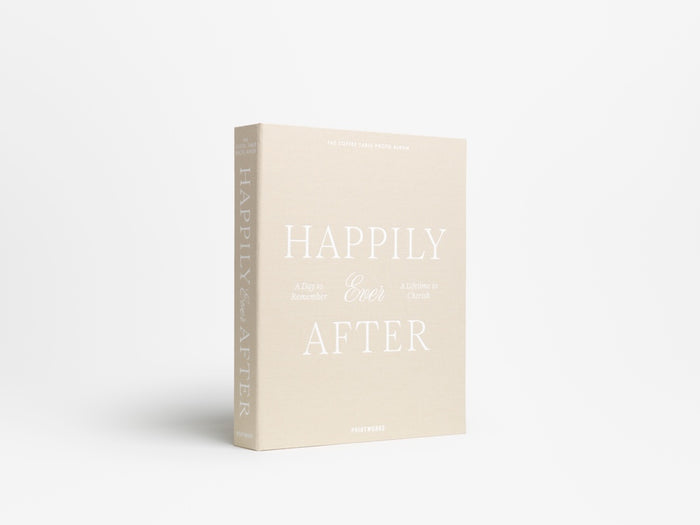Printworks Fotoalbum Bruiloft - Happily Ever After - Beige