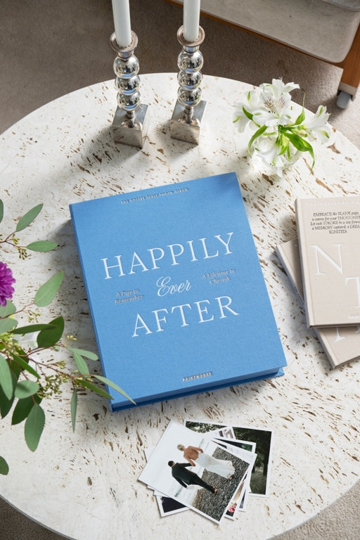 Printworks Fotoalbum Bruiloft - Happily Ever After - Blauw