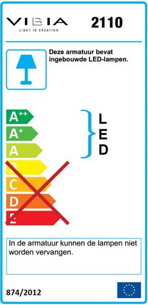 Rhythm 5110 hanglamp LED gebroken wit