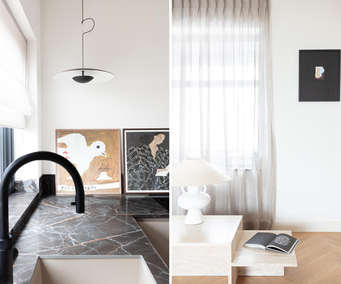 Marset Ginger Ø32 hanglamp LED phase cut messing|wit