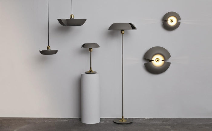 Cycnus wandlamp 30 taupe|goud