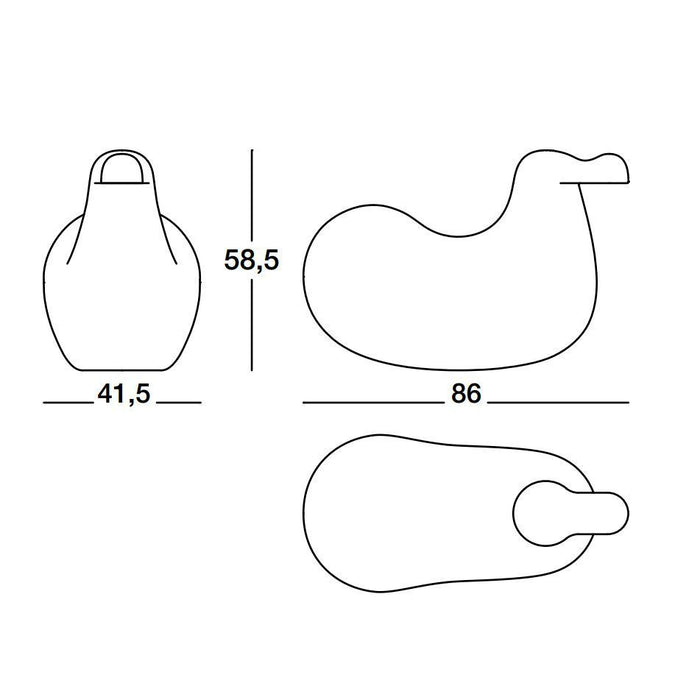 Dodo schommelpaard turquoise