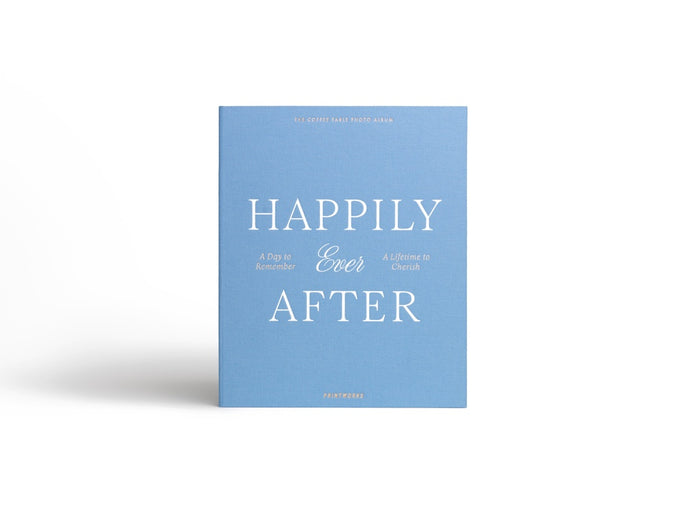 Printworks Fotoalbum Bruiloft - Happily Ever After - Blauw
