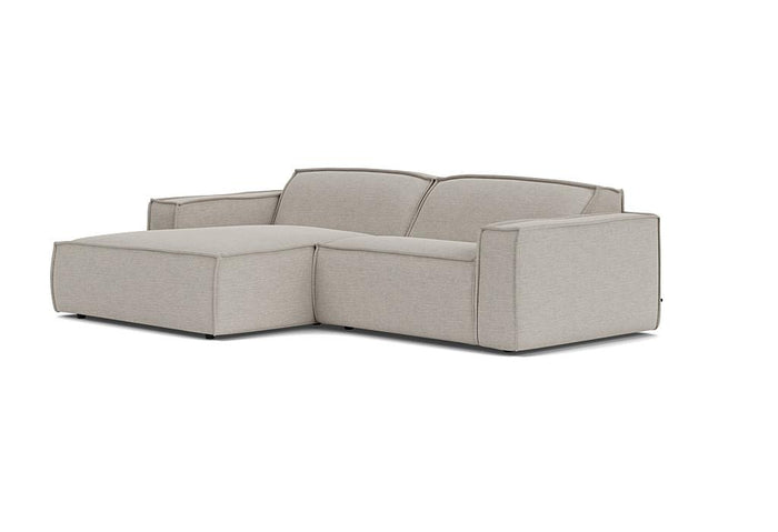 Edge bank met longchair links Sydney 22 beige