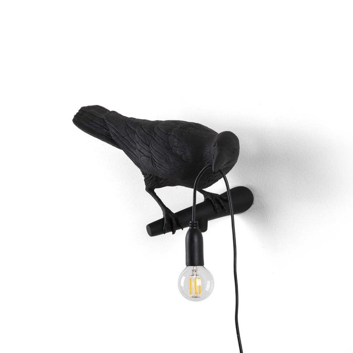 Bird Looking wandlamp rechts buiten wit