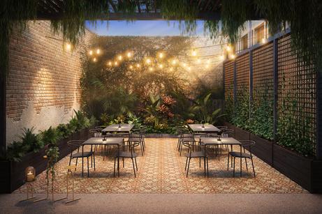 Novo tuintafel 90x240 taupe