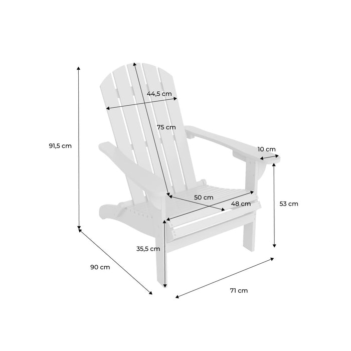sweeek - Acaciahouten tuinstoel met armleuningen
