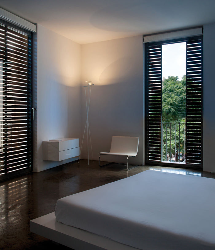 Skan 0260 vloerlamp LED zwart