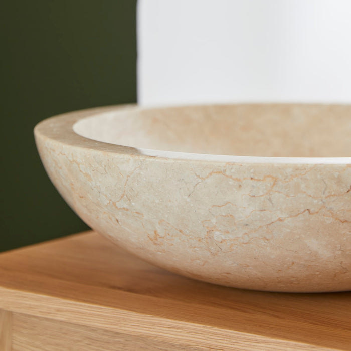 Tikamoon - Calypso - Marmeren wastafel cream