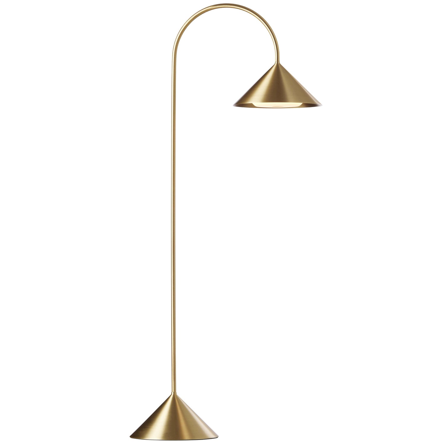 Frandsen Grasp tafellamp H72 LED oplaadbaar brass