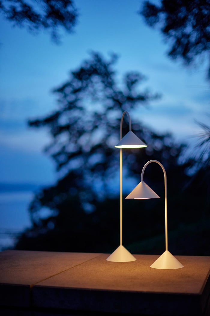 Frandsen Grasp tafellamp H47 LED oplaadbaar matt petroleum