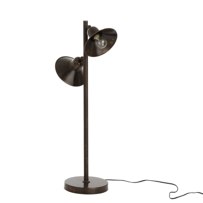 Lamp | Metaal | Bruin | 34x21x (h)80 Cm