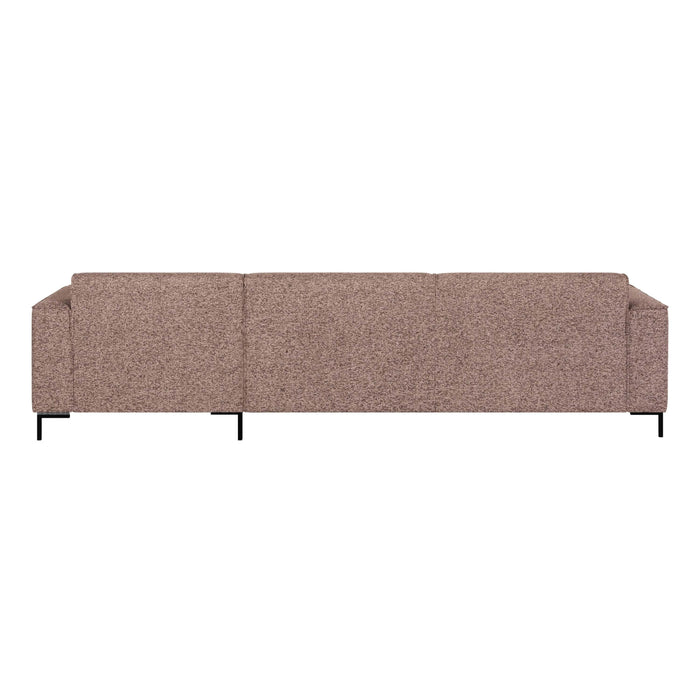 by fonQ Loft Hoekbank met Chaise Longue Rechts - Chenille Melange - Blush