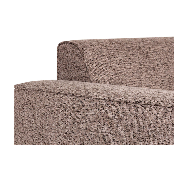 by fonQ Loft Hoekbank met Chaise Longue Links - Chenille Melange - Blush