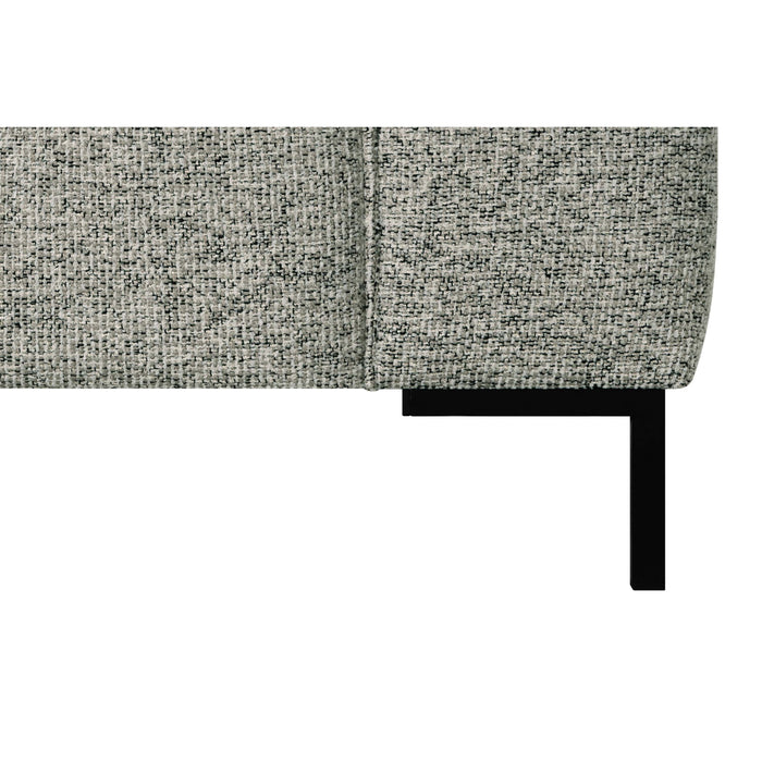 by fonQ Loft Hoekbank met Chaise Longue Links - Chenille Melange - Mintgroen