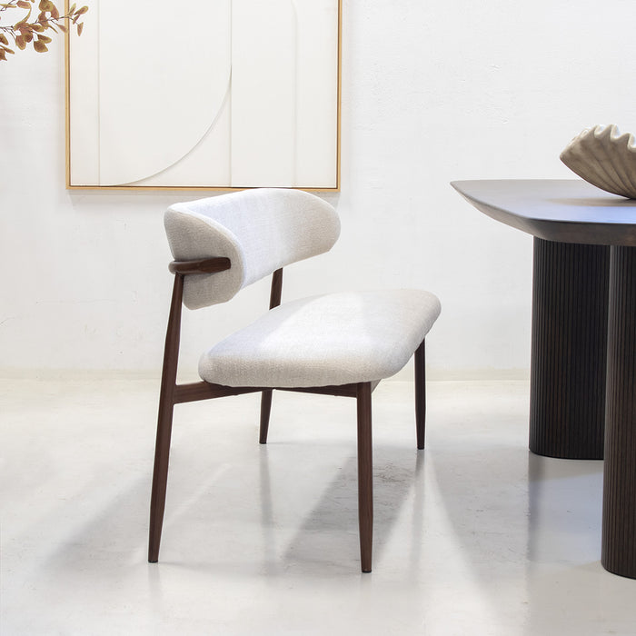 Giga Meubel - Eetkamerbank - Beige|Walnoot - 160x55x77cm - Alexia