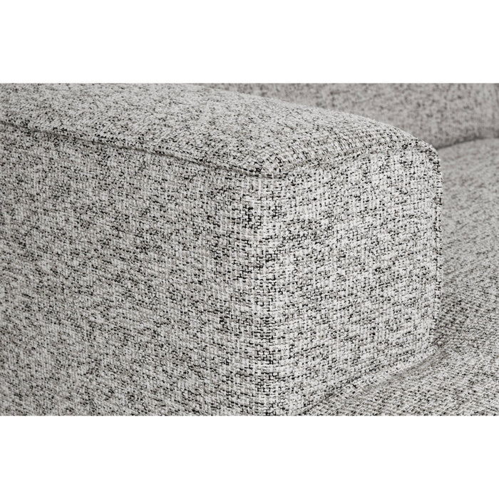 by fonQ Loft Hoekbank met Chaise Longue Links - Chenille Melange - Grijs