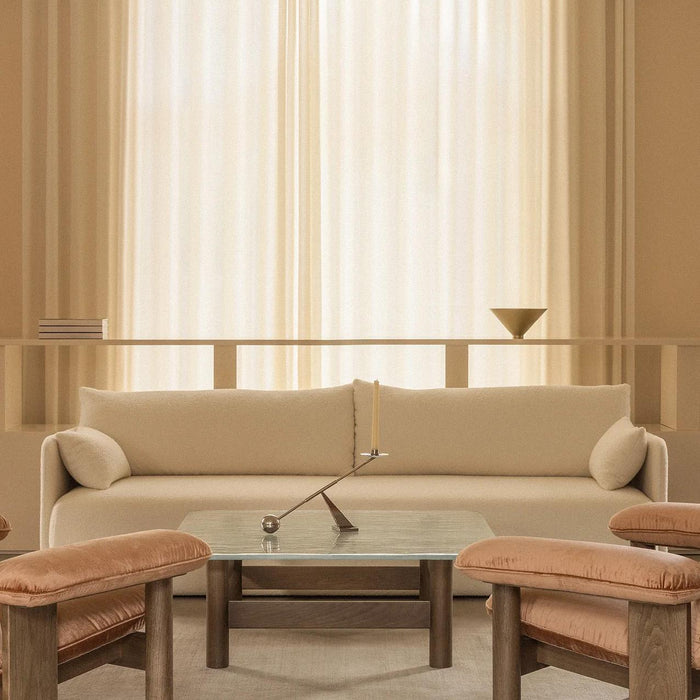 Offset 2-zits bank Bouclé Gold