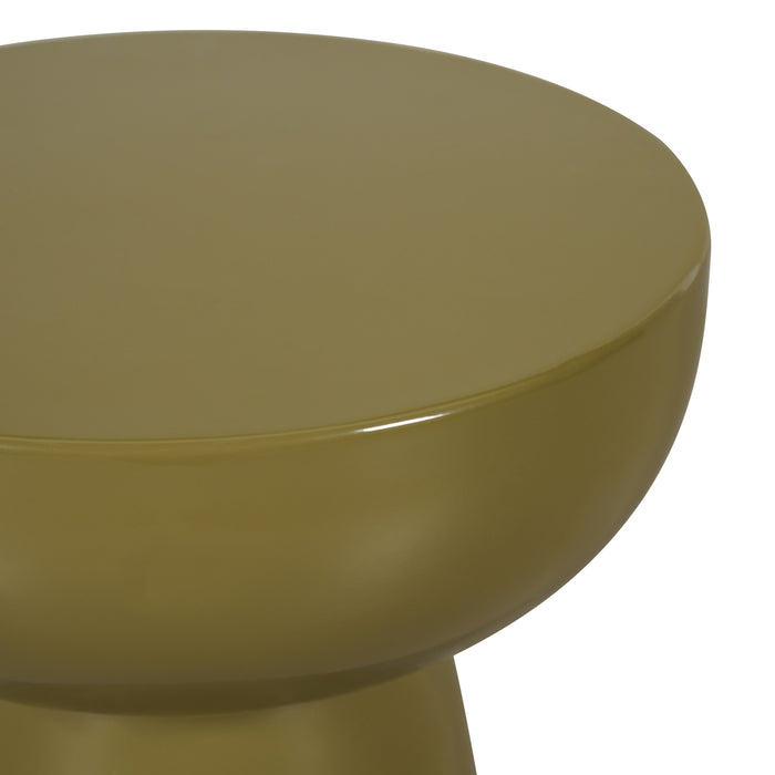 Bijzettafel Jagel - Groen - Metaal - 35x41x35cm (BxHxD)