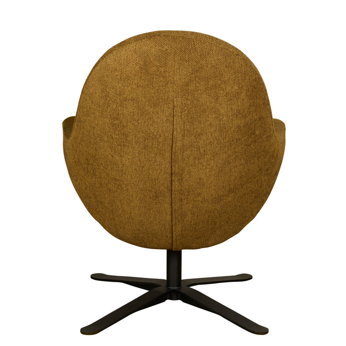 Draaifauteuil Skye - Oker - Textiel - 83x77x90cm (BxHxD)