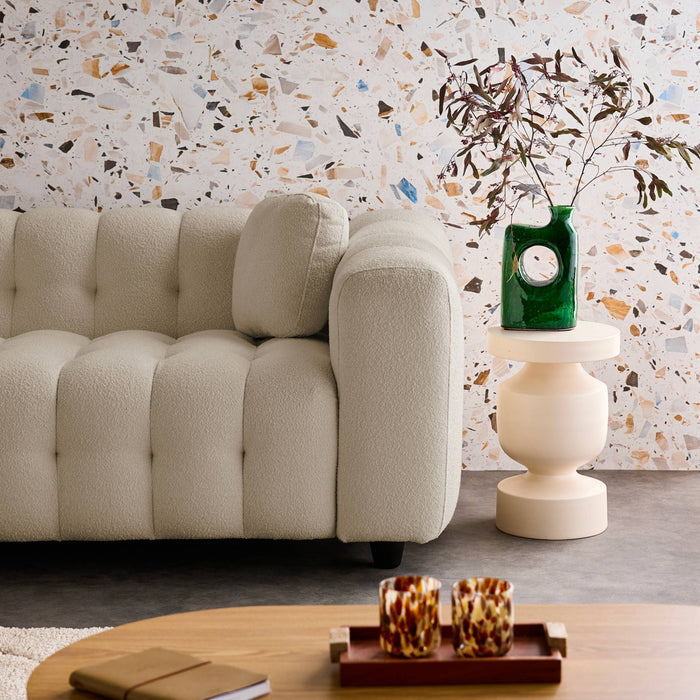 sweeek - Verstelbare hoekbank, boucléstof