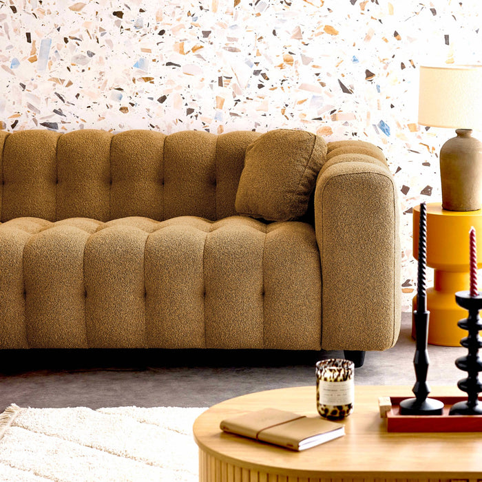 sweeek - Verstelbare hoekbank, boucléstof