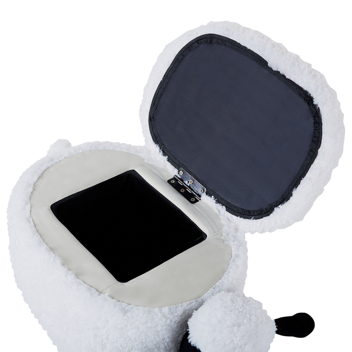 Beliani - SHEEP - Poef - Wit - Polyester