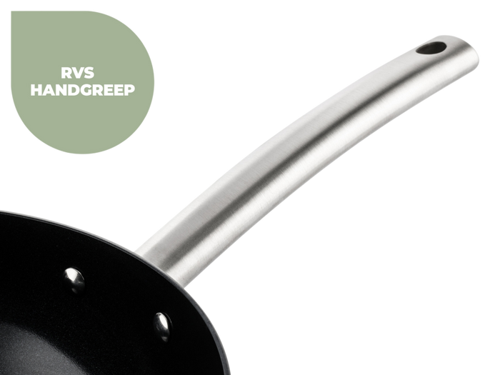 ISENVI Murray Super Combi - Pannenset 12 delig - RVS grepen