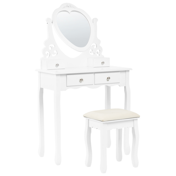 Beliani - DIVA - Kaptafel - Wit - MDF